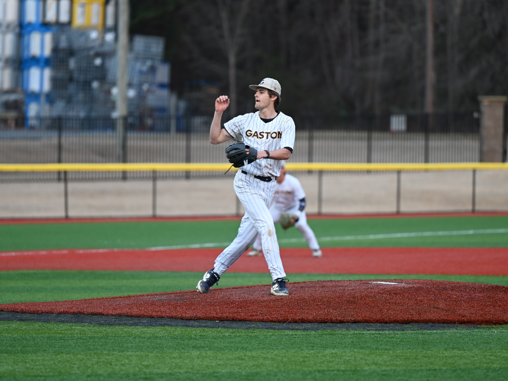 Gaston College reliever Gavin Aldredge pitched twice over the weekend, including getting the victory in Saturday's series finale.