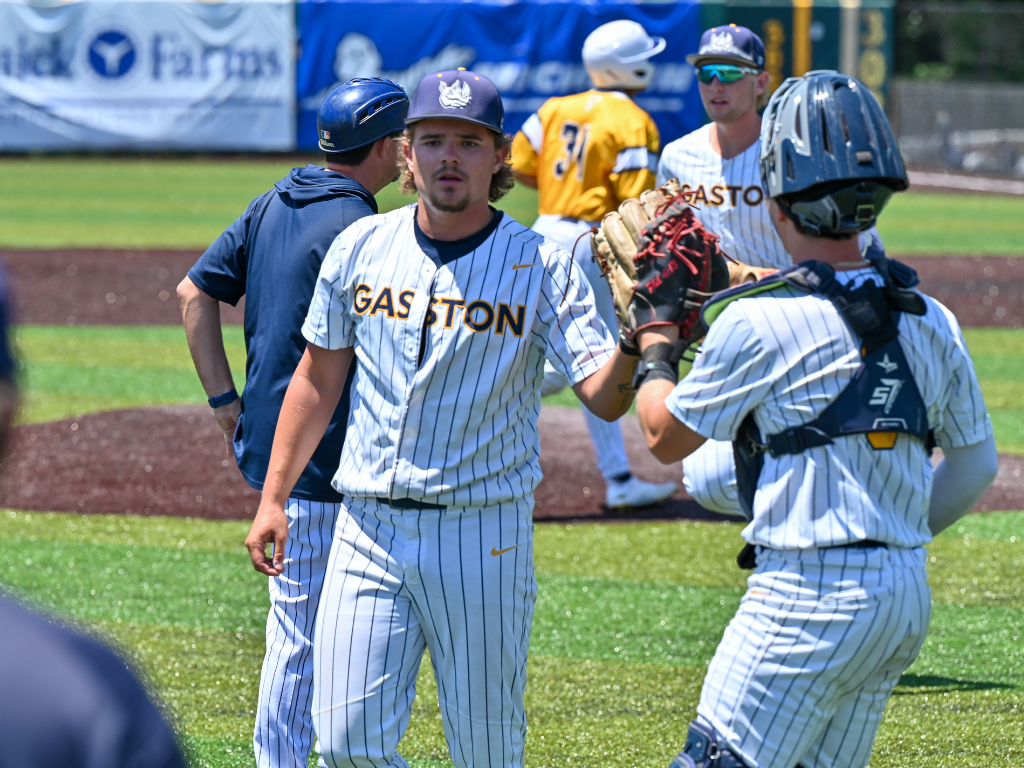 Gaston College's Travis Smith picked up the pitching victory in Monday's first game of the final day of the Region 10 championship tournament in Lexington, S.C.