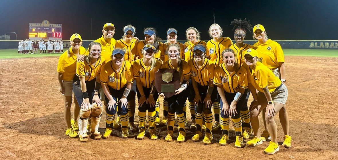Gaston College softball team after it swept the Mid-Atlantic District tournament in Alexander City, Ala., on Friday.