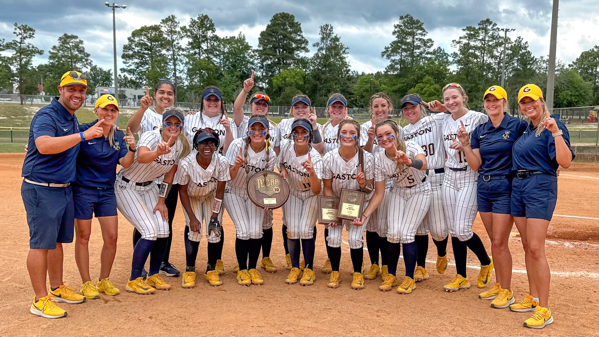 Gaston College's 2023 Region 10 championship softball team.